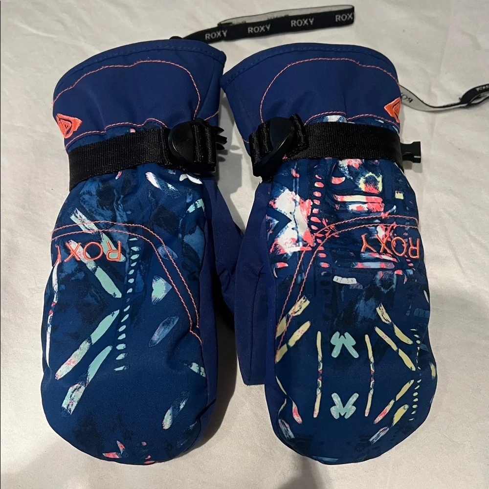 ROXY ski mittens snow gear size kids large